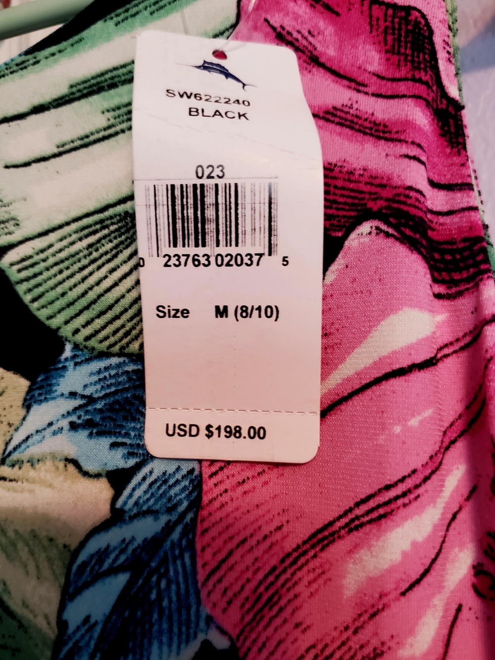 Jasmina Tommy Bahama Tropical Floral Maxi Dress in Black, Pink, Green, Blue - Picture 2 of 5